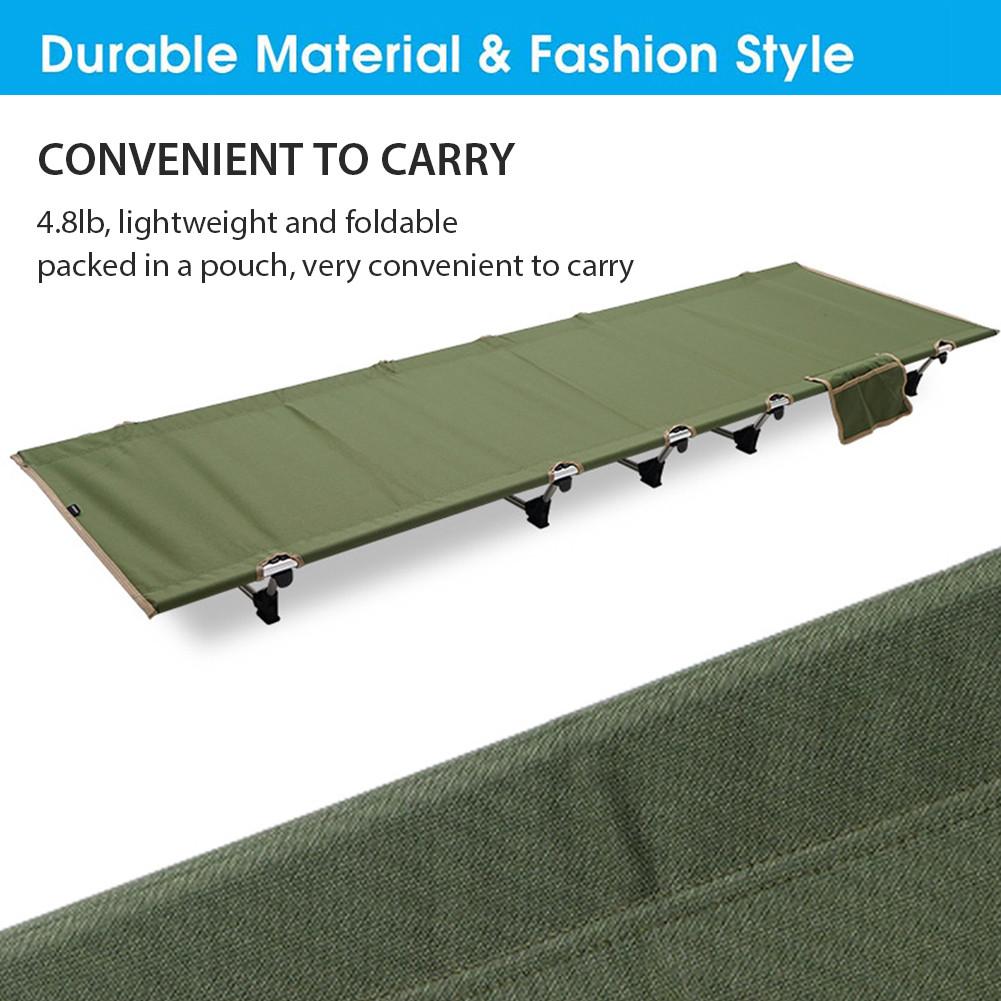 Lichtgewicht Camping Bed Outdoor Draagbare Opvouwbare Bed Veld Bed Kan Weerstaan 330lb Camping Bed Wandelen Lucht Mat