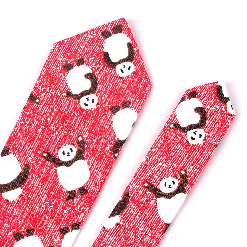 Animal Tie For Men Women Skinny Neck Tie For Wedding Business Casual Cartoon Neckties Classic Suit Slim Cotton Neck Ties