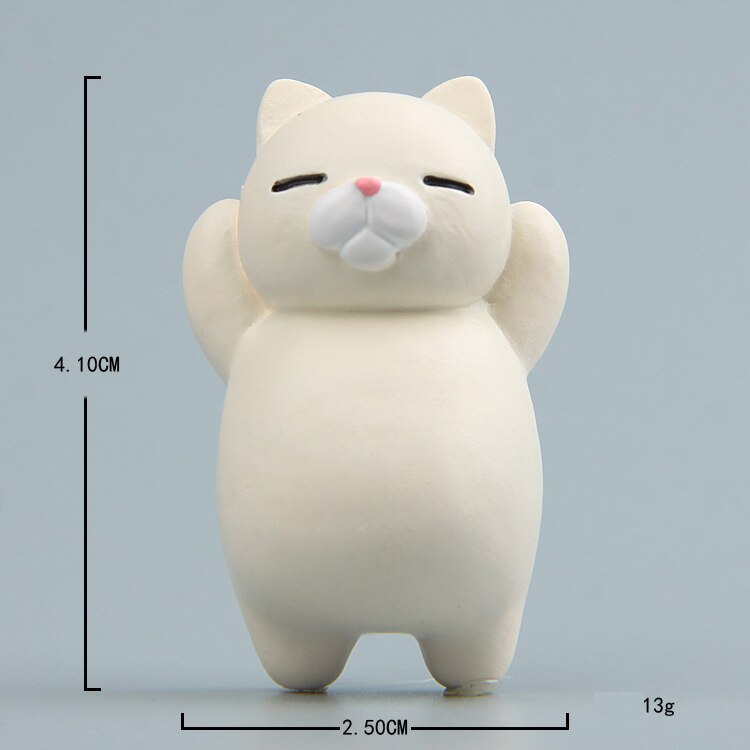 Imán de nevera con forma de gato, imán de nevera con forma de gato japonés: Flesh color