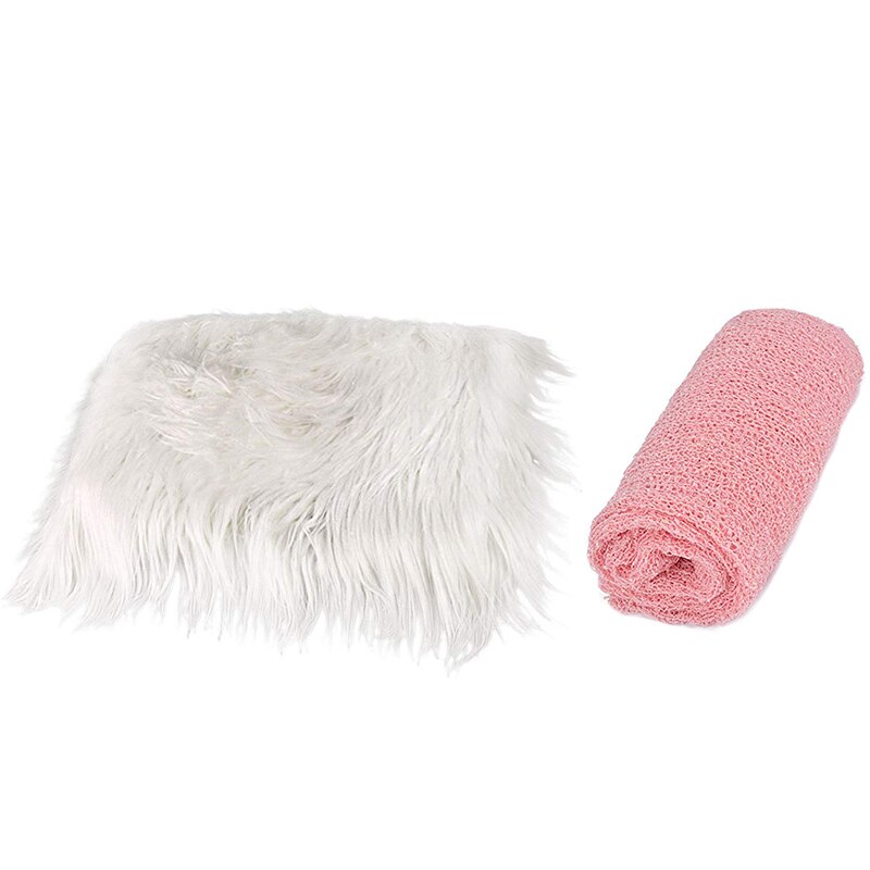 2 juegos de accesorios de foto de bebé accesorios de fotografía estudio de bebé paquetes de fotos Estudio de foto manta para fotos conjuntos: Default Title