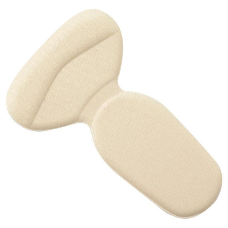 1 paire de semelles orthopédiques flambant neuves, coussin antidérapant en forme de T, protection du talon du pied, doublure des semelles de chaussures: Beige