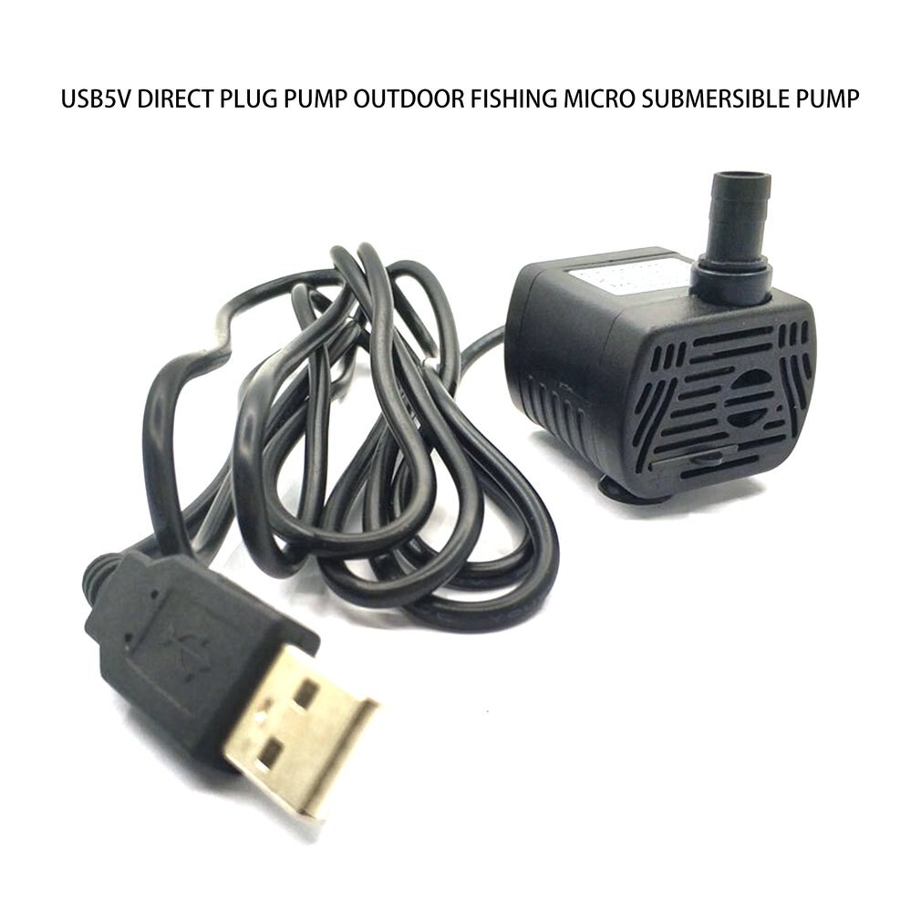 USB 5V Water Pump Outdoor Landscape Fountain Fish Pond Tank Micro Submersible Pumps With Water Flow Regulating Valve