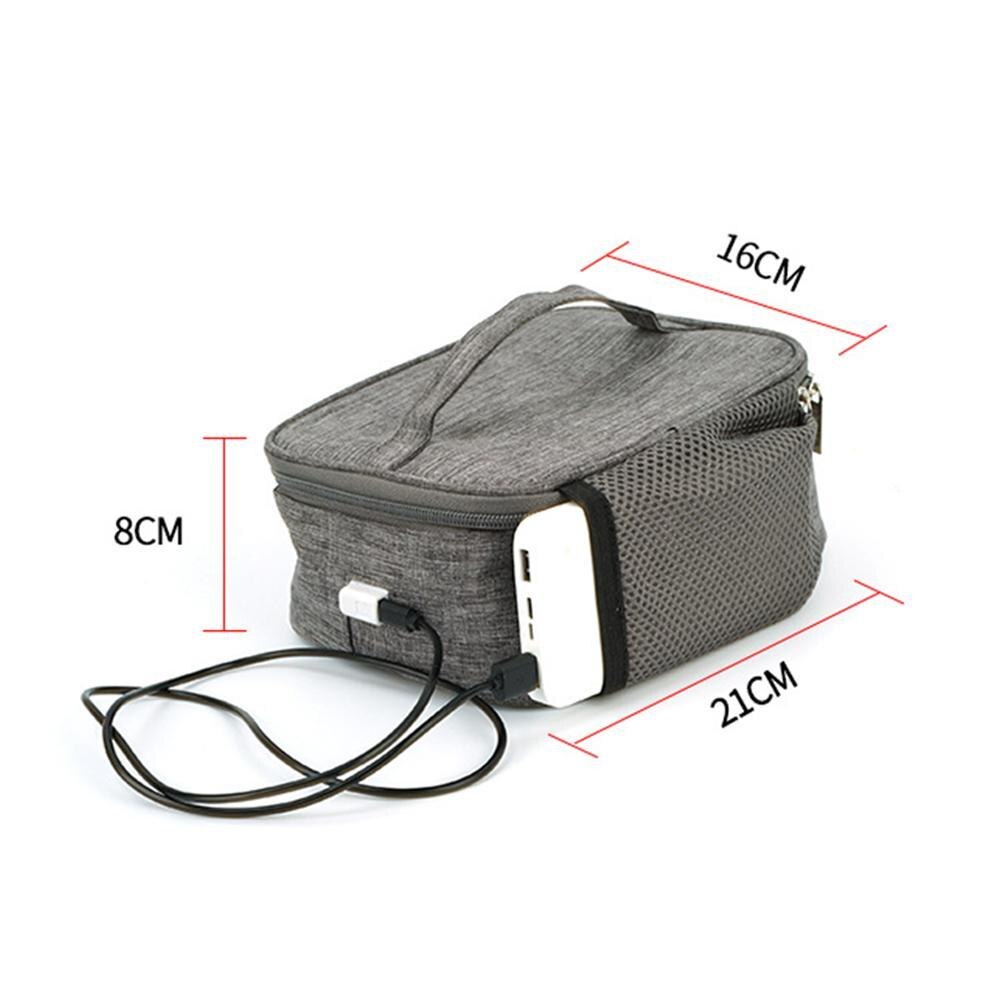 Oxford – boîte à déjeuner chauffante USB, sac isolant pour pique-nique en plein air, sac étanche pour le bureau, rangement électrique, Portable pour aliments Y6H8