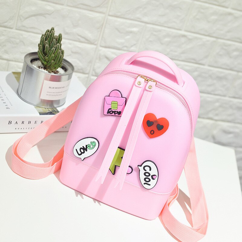 Schooltas voor meisjes jelly strandtas mochila escolar menina mochila infantil rugzakken voor adolescente meisjes bolsa feminina: Roze