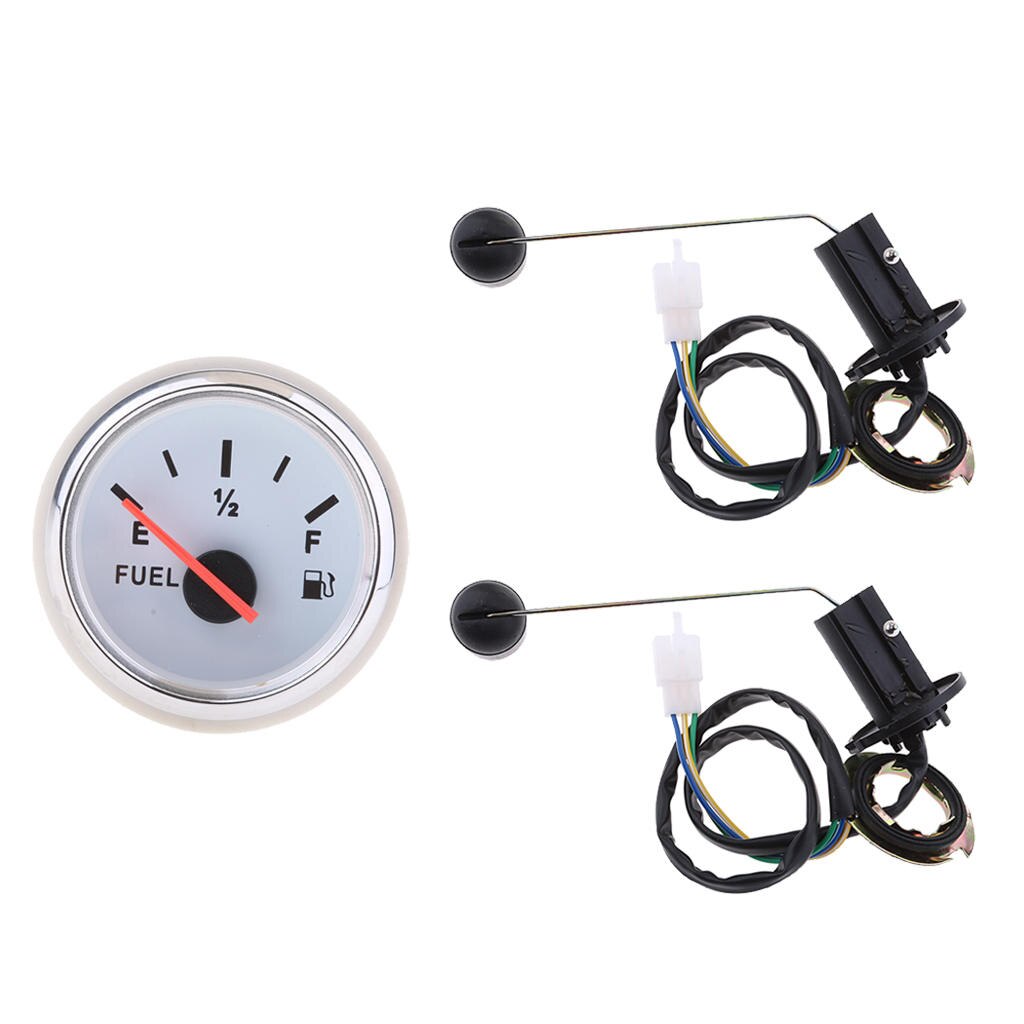 3 x FUEL GAUGE /PETROL LEVEL SENSOR FOR GY6 50CC +Fuel Level Gauge White