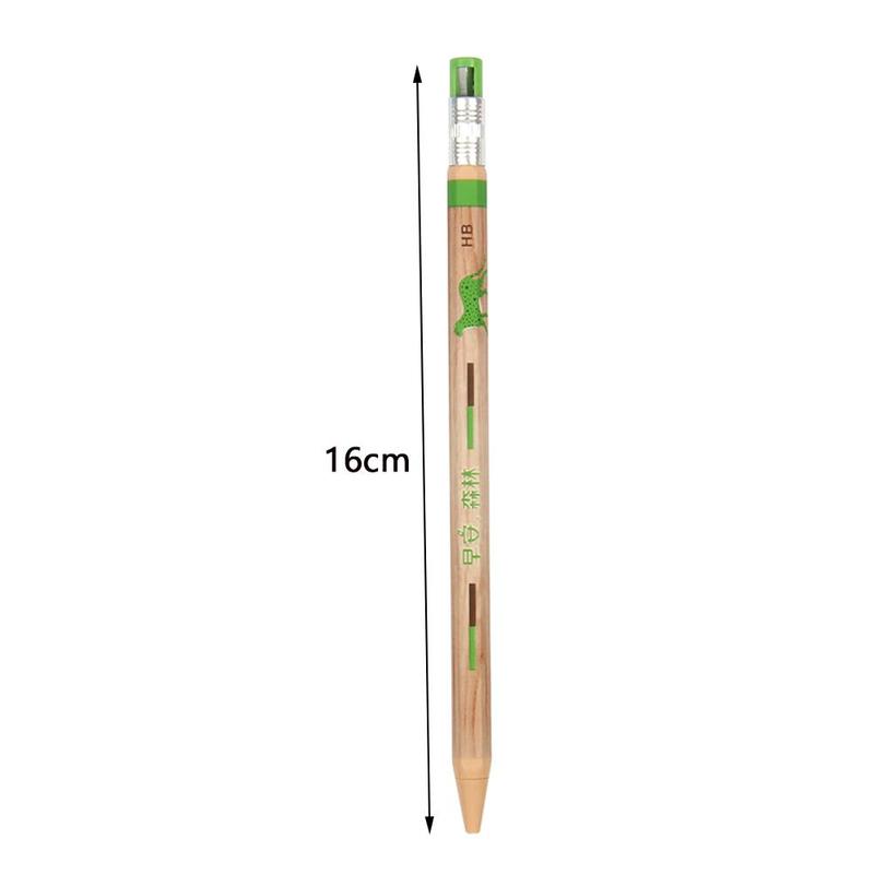 2.0mm Mechanical Wooden Pencil With 2B Refill Pencil Lapices Lead por Mayor Automatic Pencil Refills Pencil Add Refill