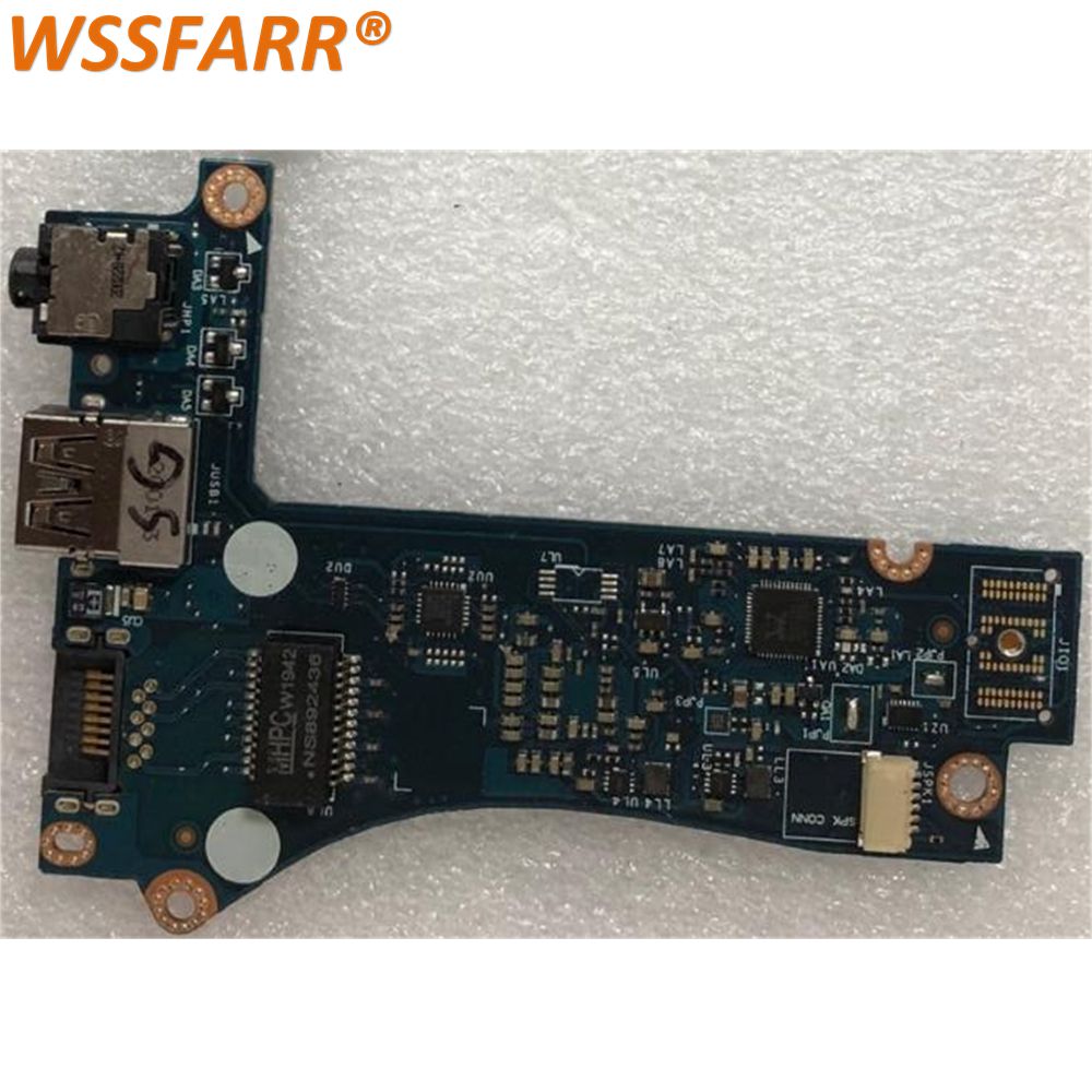 original For Dell Alienware m15 R2 USB Audio Port Board 19Y93 019Y93 LS-H354P Perfect Work 100% Tested