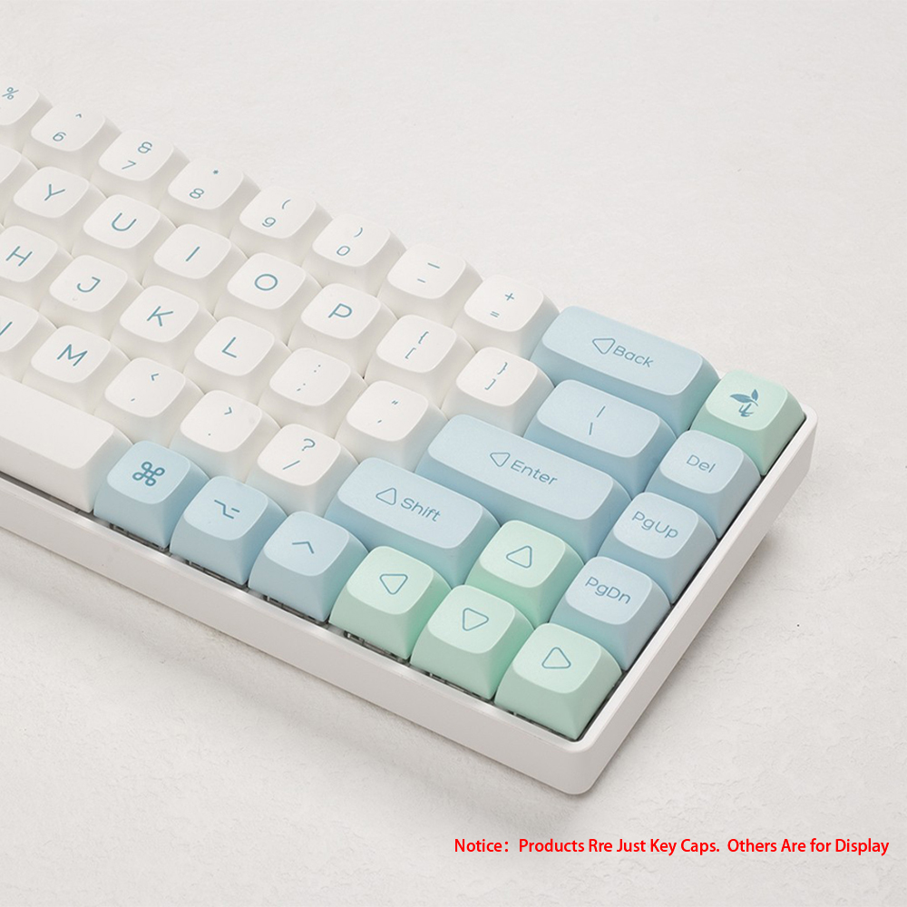 135 Toetsen Ijs Kristal Mint Keycaps Profiel Xda Pbt Dye-Sub Key Cap Voor Cherry Mx Switch Diy Layout Ducky Mechanische Toetsenbord Cap