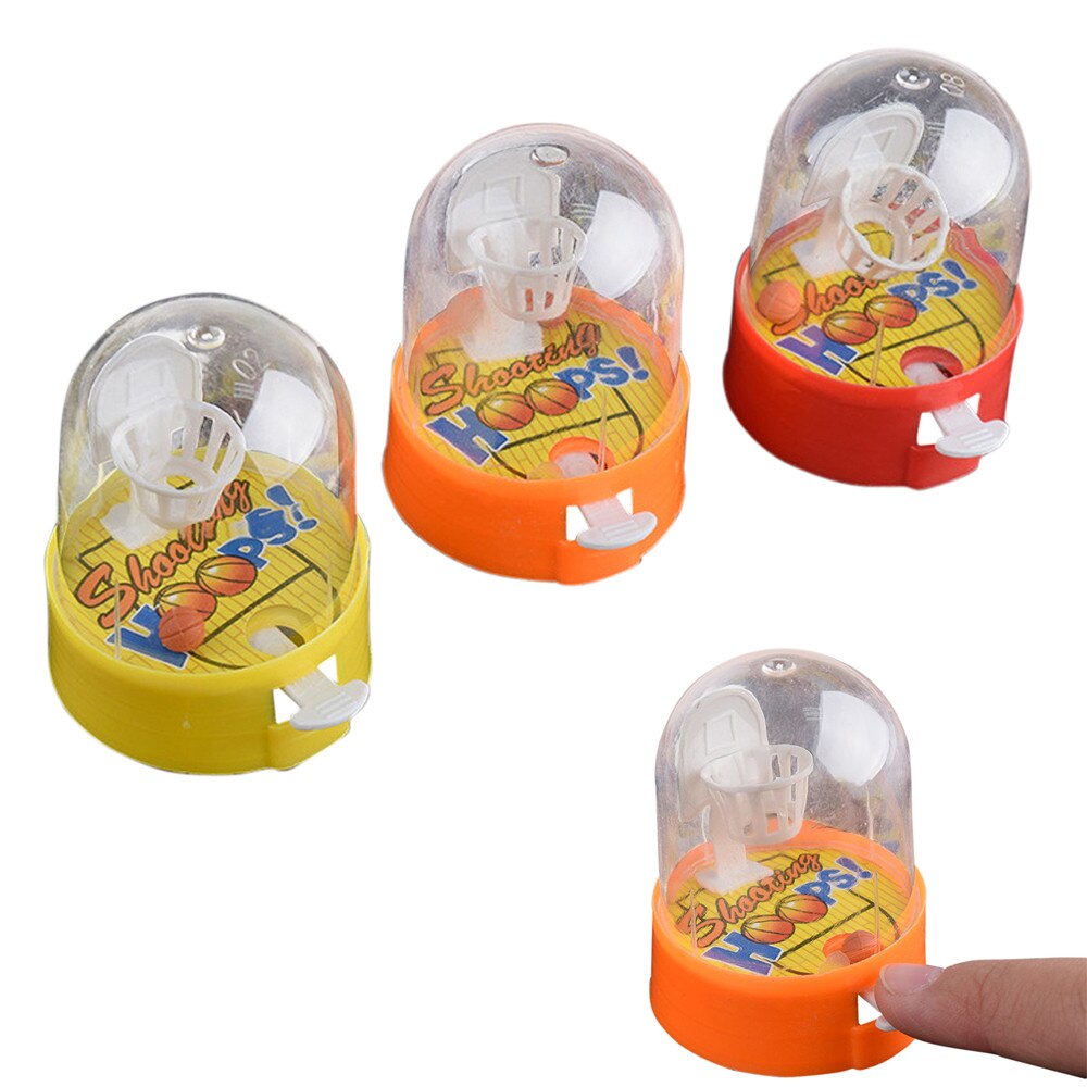 1Pc Willekeurige Kleur Leuke Plastic Kleine Mini Handheld Vinger Bal Hand Basketbal Hoepel Schieten Educatief Speelgoed Voor Kid Kawaii: Default Title