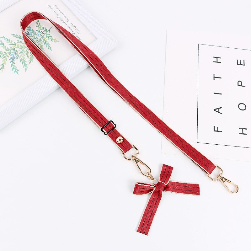 Bowknot praktisch Riemen Diagonale spreizen telefon Hülse Schlüsselband bogen teleskop seil diy zubehör tasche schulter gurt: 6