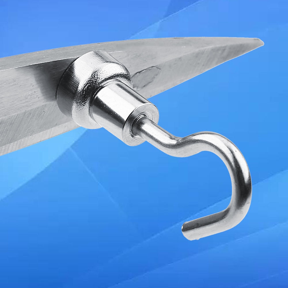 10Pcs/Pack 2/3/5.5KG Neodymium Magnet Hook Super Power Strong Magnetic Cup Hanging Hangers Heavy Duty Hooks for Home Kitchen