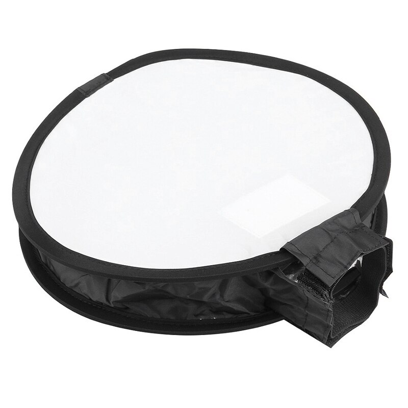 30cm universal estilo redondo flash difusor dobrável softbox speedlight softbox sem furo de luz flash