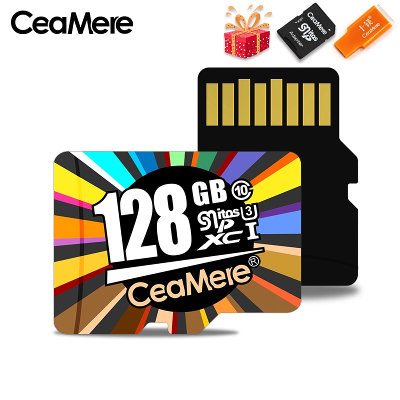 CeaMere-tarjeta de memoria Micro sd Class10 256GB para tableta, UHS-3 de 128GB, 64GB, U3, UHS-1, 32GB