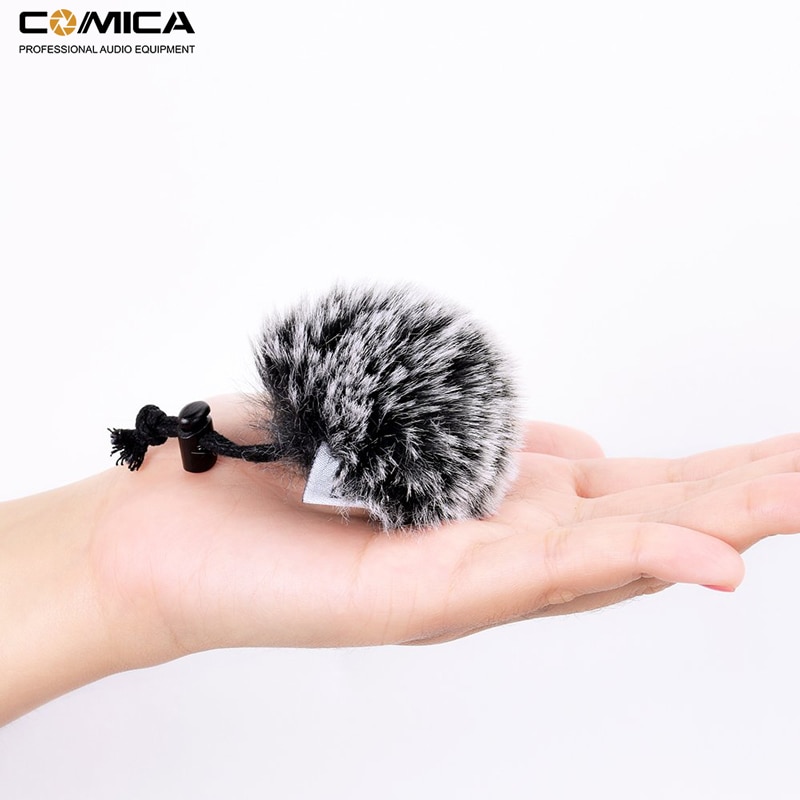 Comica Windmuff CVM-MF1 extérieur Furry Microphone pare-brise pour Clip sur Lavalier cravate Microphone (3 Pack)