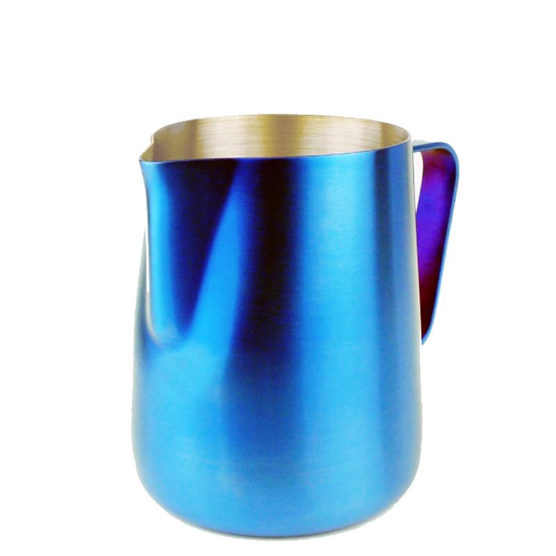 Pitcher Stainless Steel Coffee Pitcher Barista gear 350ml 600ml Latte Art: 350ml / Lighting Blue