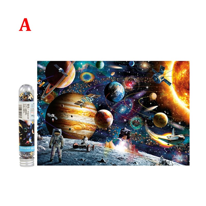 Multi-type Landscape Puzzle Game Test Tube Packaging Educational Toys Or Adults Puzzle Toys Kids 234 Pieces: A