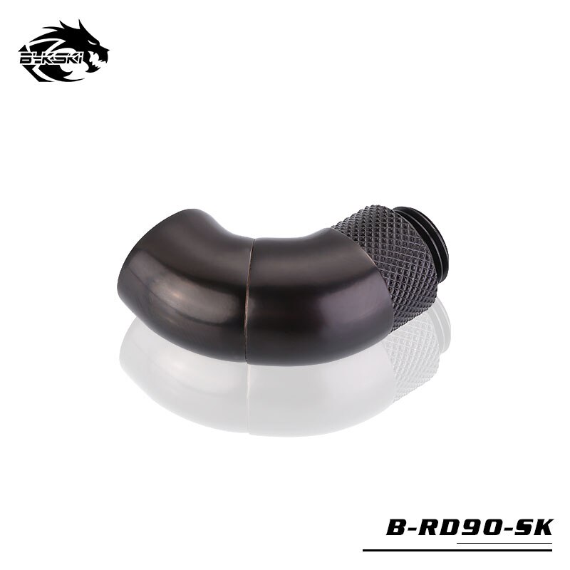 Bykski 90 Degree 2 Section Elbow Rotatable Fitting Connector B-RD90-SK