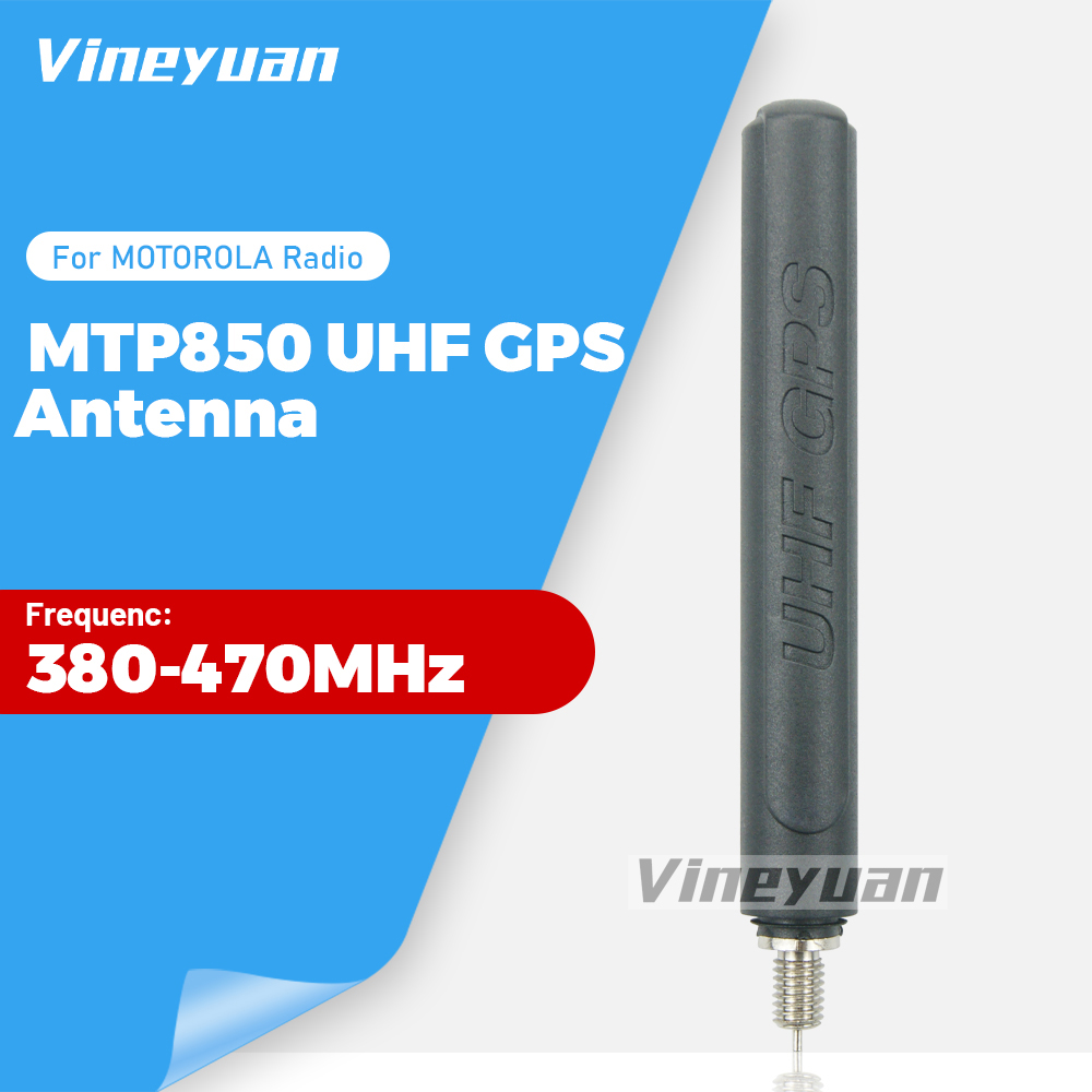 Antena GPS para MOTOROLA Tetra MTH800, 8,8 cm, UHF, 380-470Mhz, MTP850, MTP810, MTP830, mth650, Antena de Radio bidireccional de alta ganancia