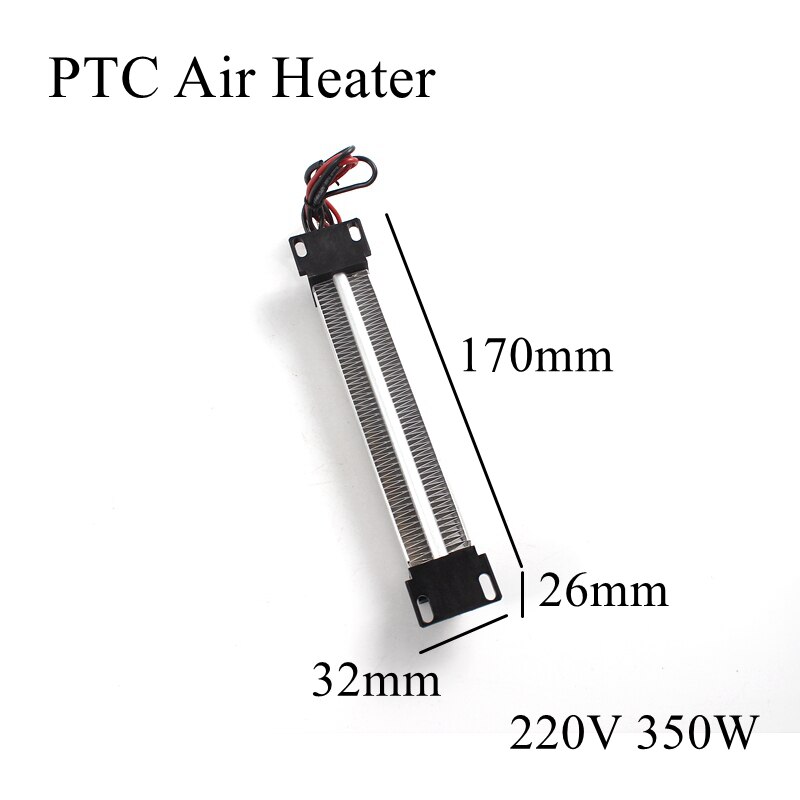 12V 24V 36V 48V 72V 110V 220V PTC Heater Ceramic Thermistor Air Heating Mini Outdoor Heaters Induction Aquarium Car Film Plate: 170x32x26mm
