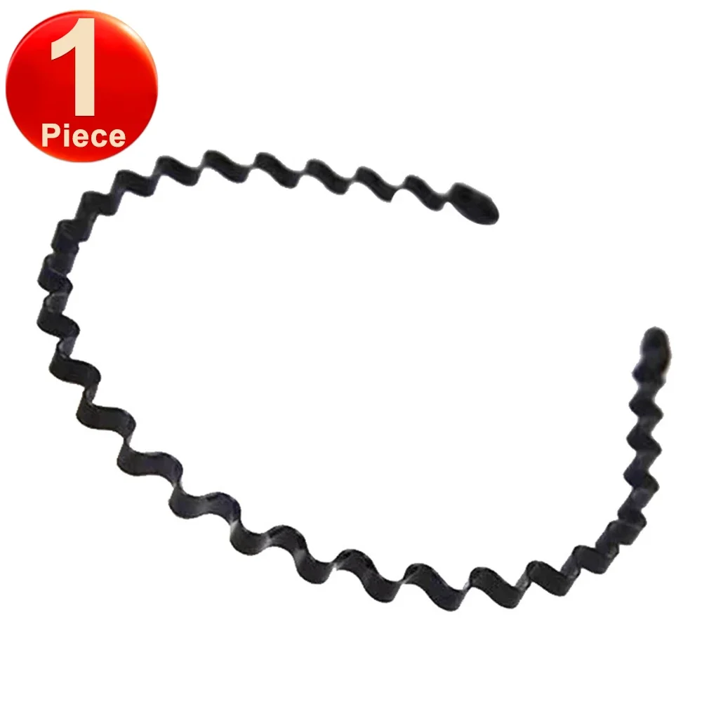 6 stks Wave Heren Vrouwen Unisex Zwart Golvend Haar Hoofd Hoepel Band Sport Hoofdband Haarband Hoofddeksels Haaraccessoires: Army Green