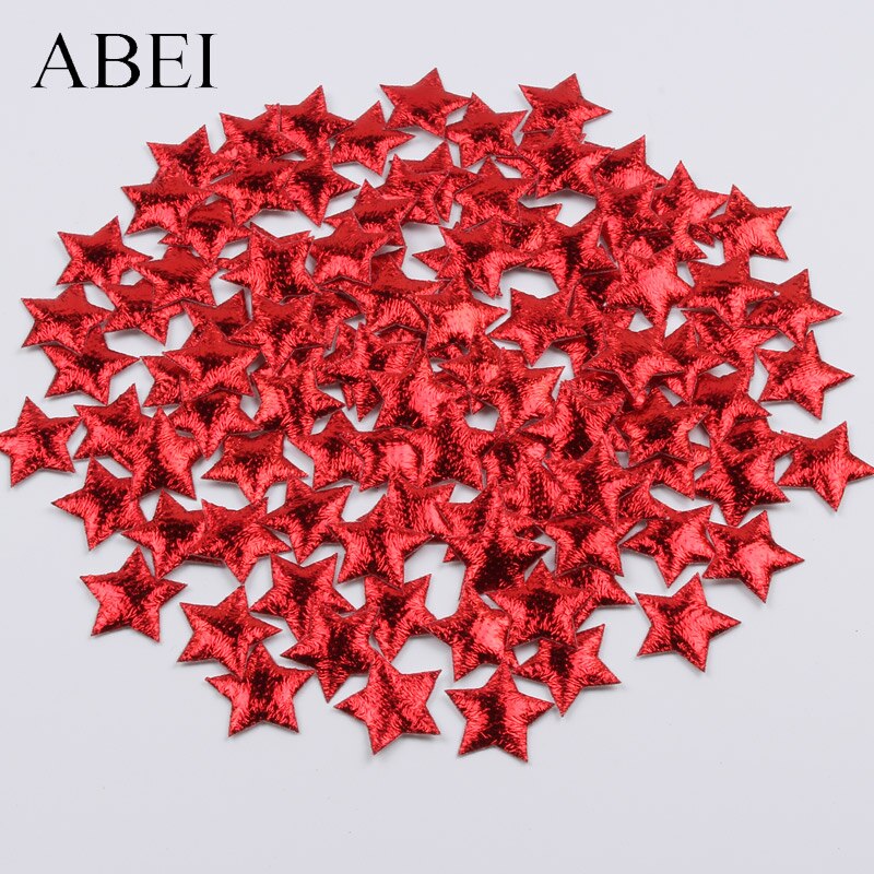 Vara con Estrella Roja de Navidad, BRICOLAJE, manualidades, adornos, de boda, decoración escolar, 100 Uds., 20mm