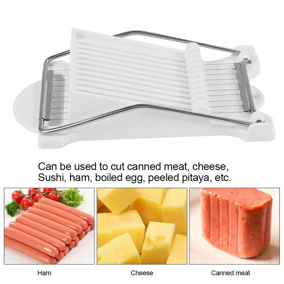 Kitchen Tools Accessories Luncheon Meat Slicer Spam Cheese Banana Soft Food Stainless Steel Cutter For Kitchen Convenience