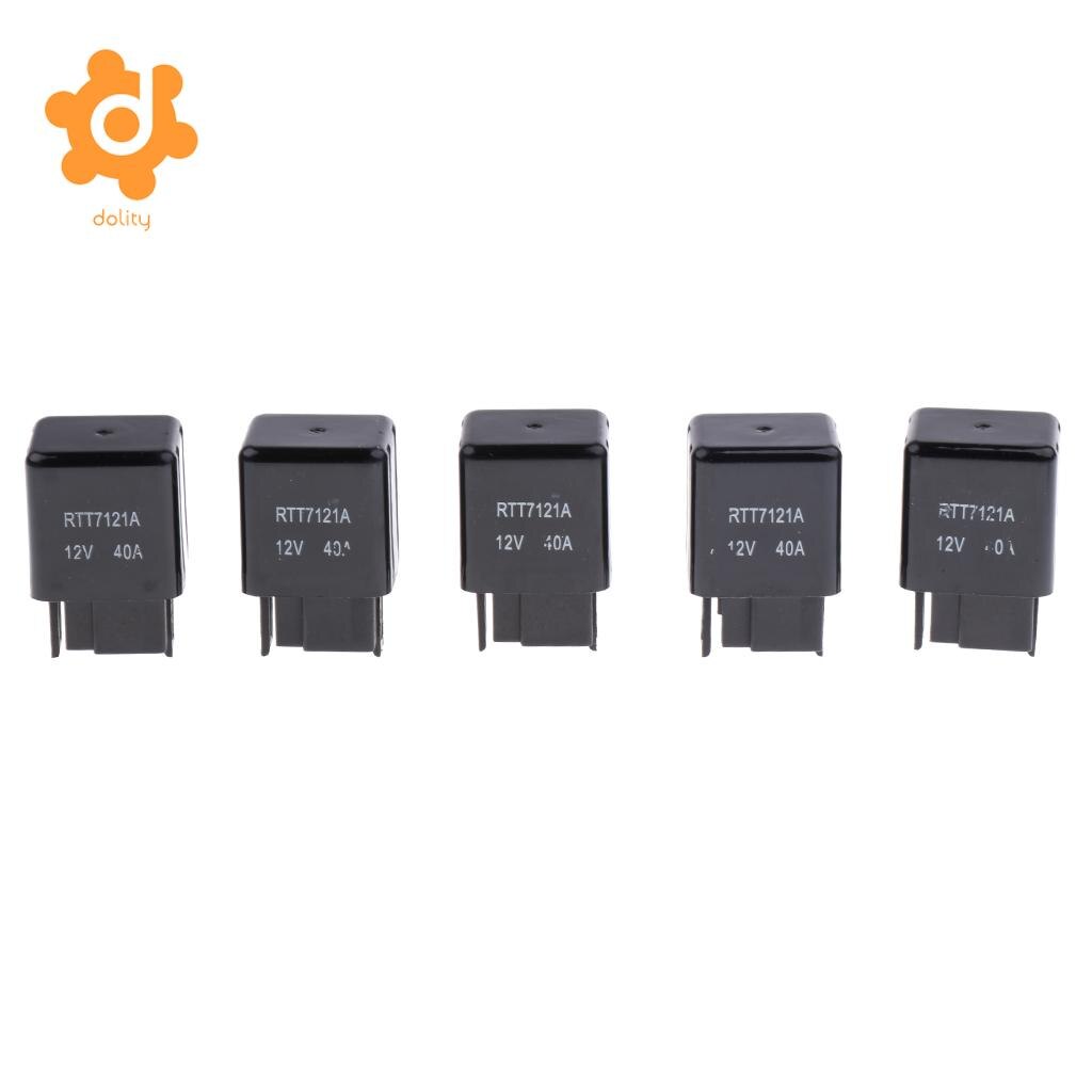 5 Pieces RTT7121A 12V 40A 4-Pin Automotive Relay for Toyota 90987-02006