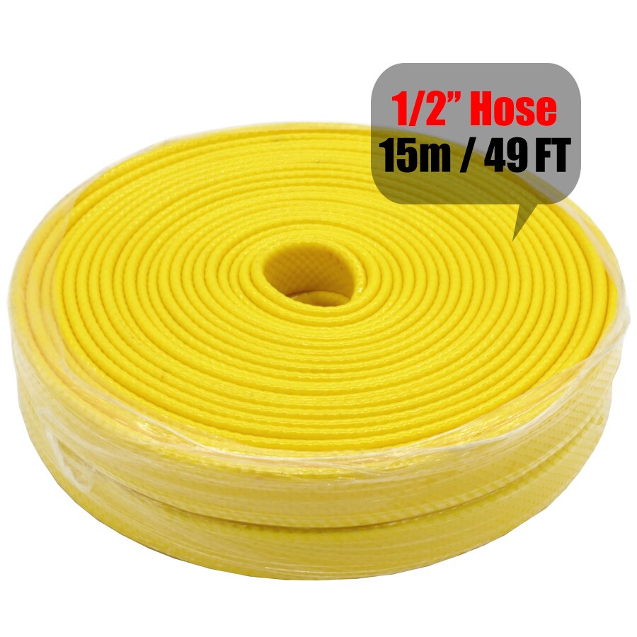 MUCIAKIE 10/15/20m 1/2'' Yellow Garden Hose Cold-resistance Compatible Water Hose Tube Lawn Pipe: 15m xAB613C