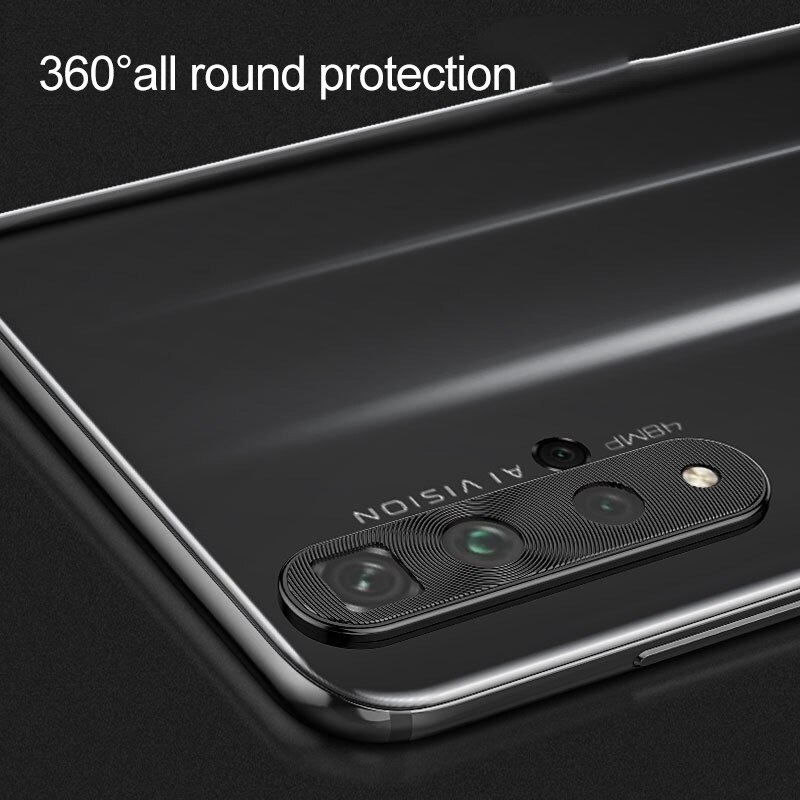 Funda protectora de cámara para Honor 20 funda para Huawei Honor 20 Pro 20i Magic 2 Nova 4 4E 3i 3E 3 funda de Metal para lente de teléfono