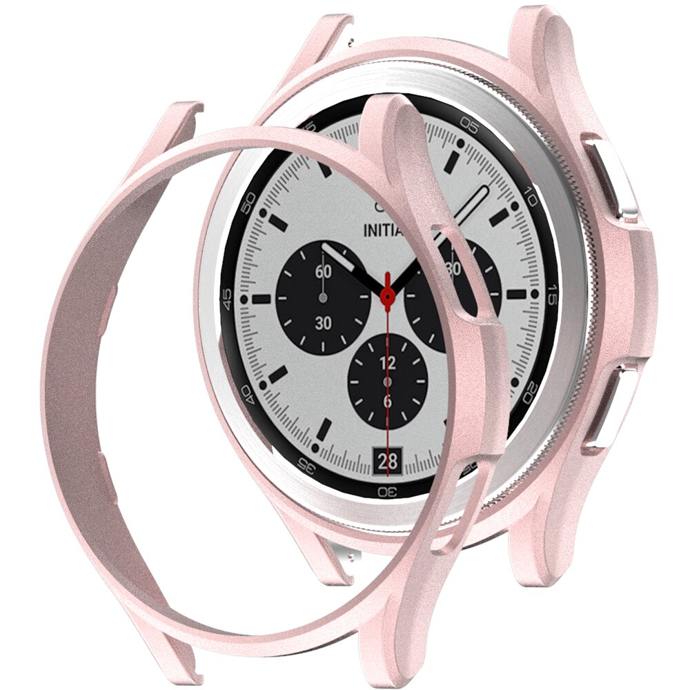Pokrowiec na zegarek Samsung Galaxy Watch 4 Classic 42 mm 46 mm, matowe etui PC Wszechstronna powłoka ochronna zderzaka do Galaxy Watch 4: Rose Gold / 7 Cali i Powyżej