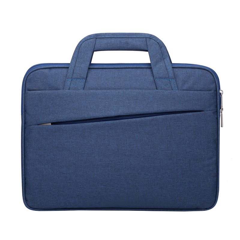 Crossten 15.6 inch Laptop Briefcase Men Women Waterproof Handbag Large Capacity Portable Thin Super slender Messenger bag: D Blue