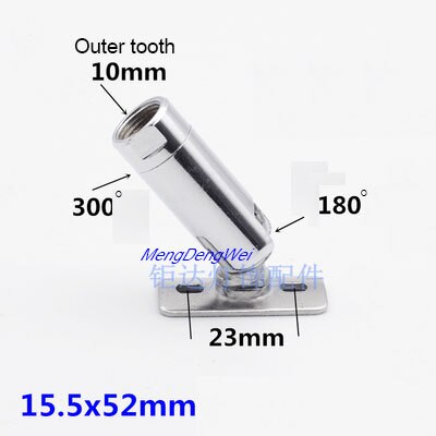 Universal Joint lamp light mechanical steering plated steering head headband fixed connection piece Lighting Accessories: M10 / 20PCS