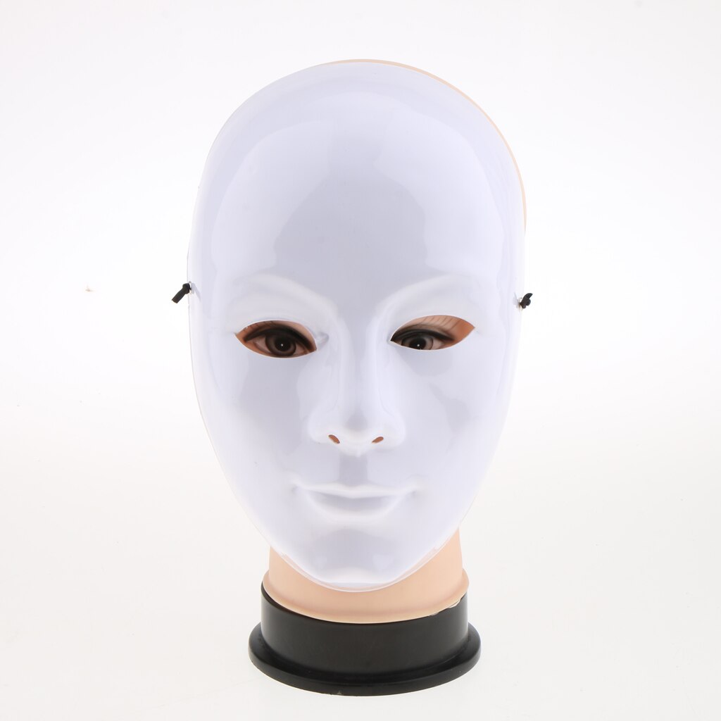 man women cool full face mask cute novelty face full cover mask scary role play game tool: 1