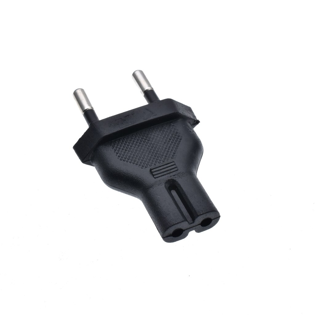 Prise de conversion ue vers IEC320 C7, adaptateur ca 2 broches vers IEC 320 C7