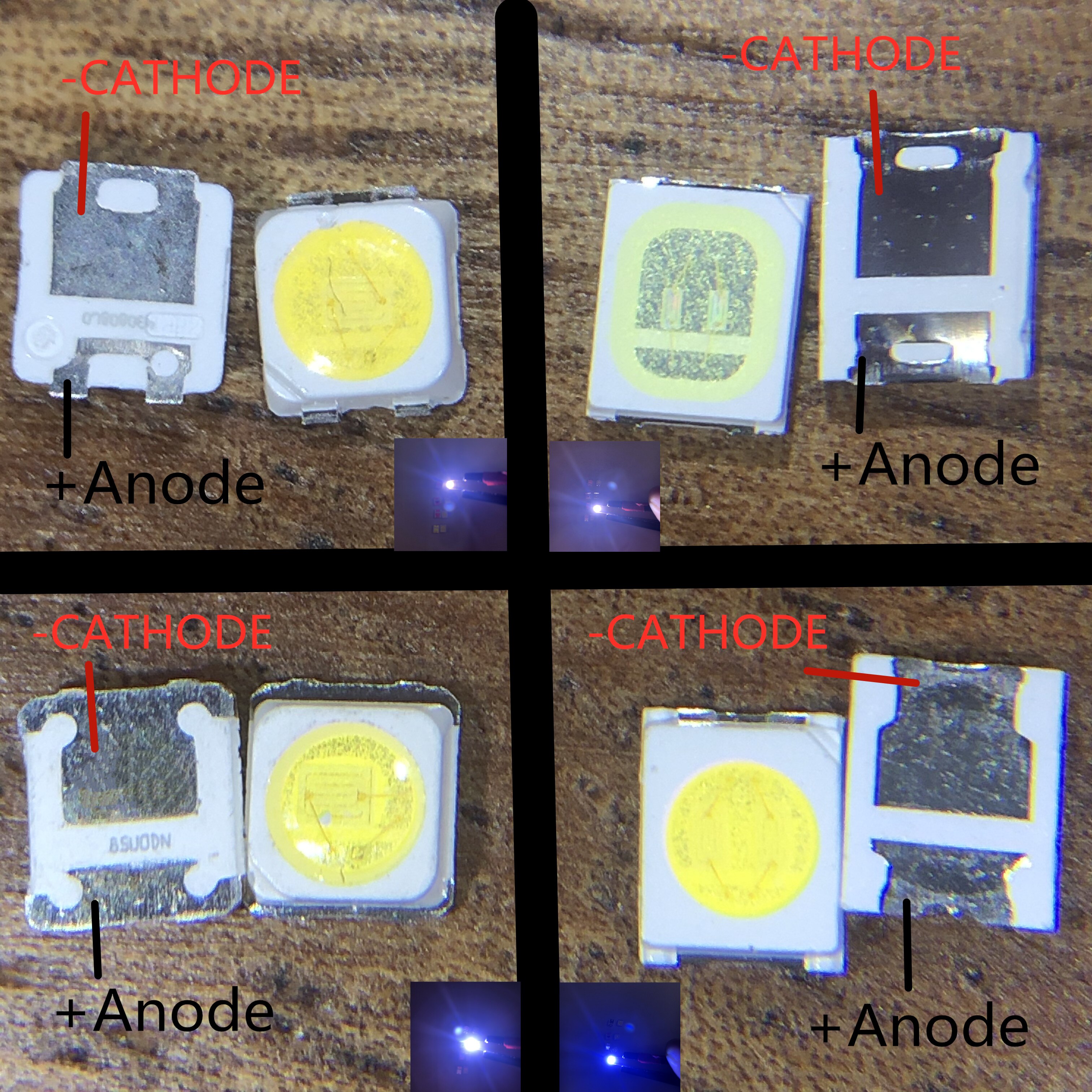 100pcs FOR SAMSUNG 2828 LED Backlight TT321A 1.5W-3W with zener 3V 3228 2828 Cool white LCD Backlight for TV TV Application