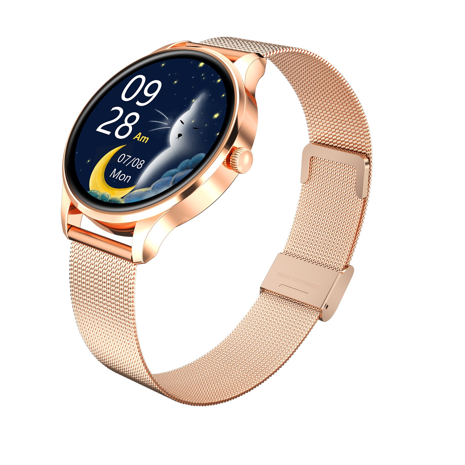 Smart Bracelet Waterproof Smart Sports Watch Activity Tracker Fitness Smart Watch for Men Women: Gold