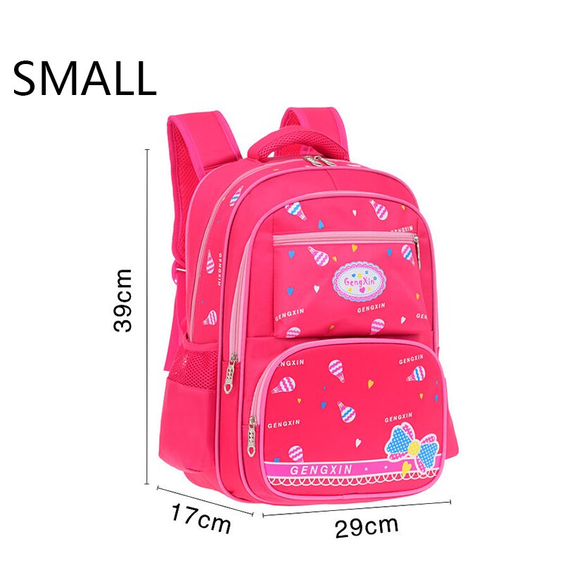 Sacs d'école pour enfants pour filles école primaire enfants sac à dos princesse enfant sacs d'école sacs orthopédiques grande capacité: small red