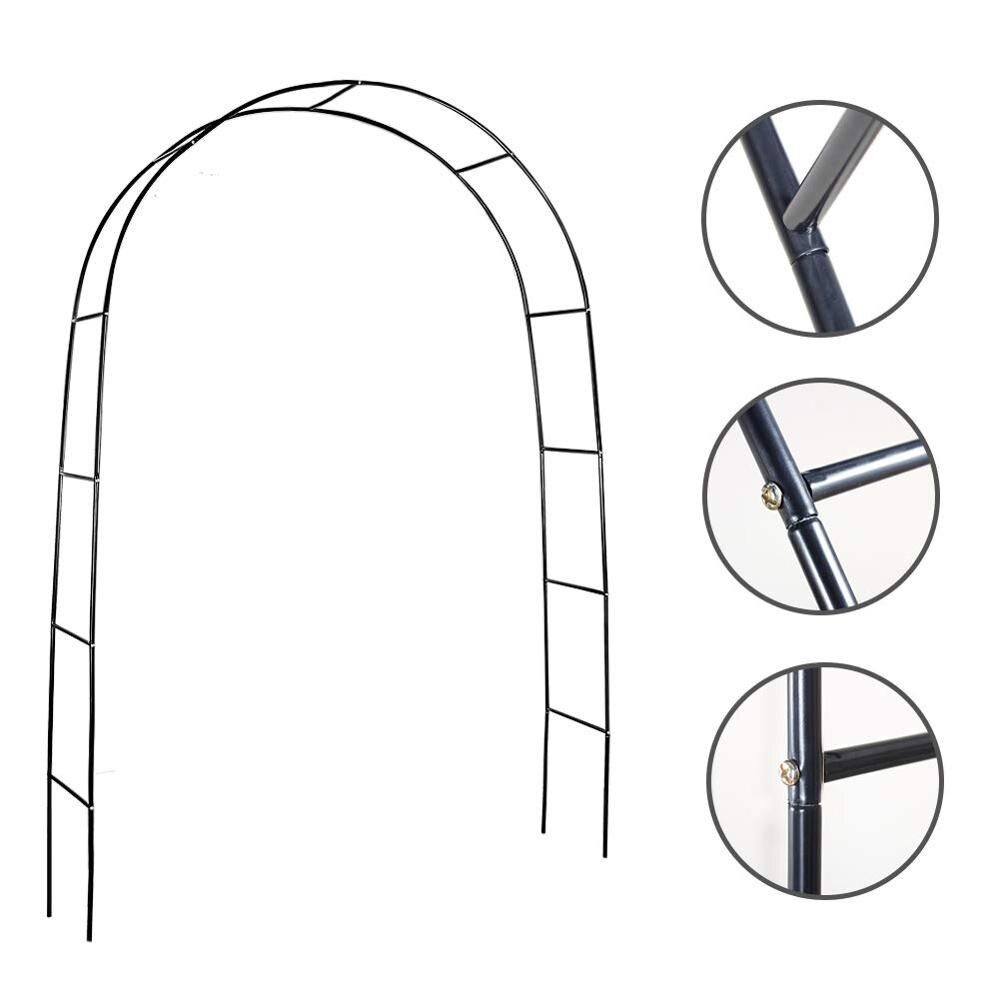 Rauta hääkaari koristeellinen puutarha tausta pergola seistä kukka runko avioliitto syntymäpäivä häät koristelu diy kaari