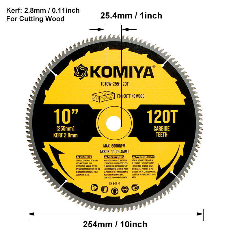 7,8,10,12,14 inch blad voor hout, aluminium, kunststof, cirkelzaagblad: Blauw