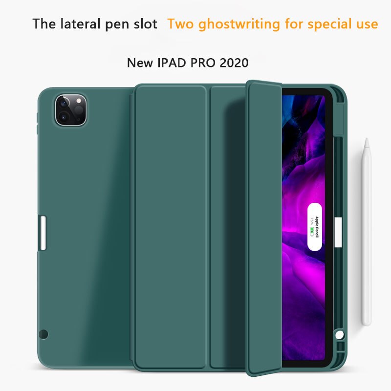 Goojodoq hoesje voor ipad pro 11 & , ultradunne pu leren smart cover zachte funda voor ipad pro 11 inch 2nd generatie hoesje