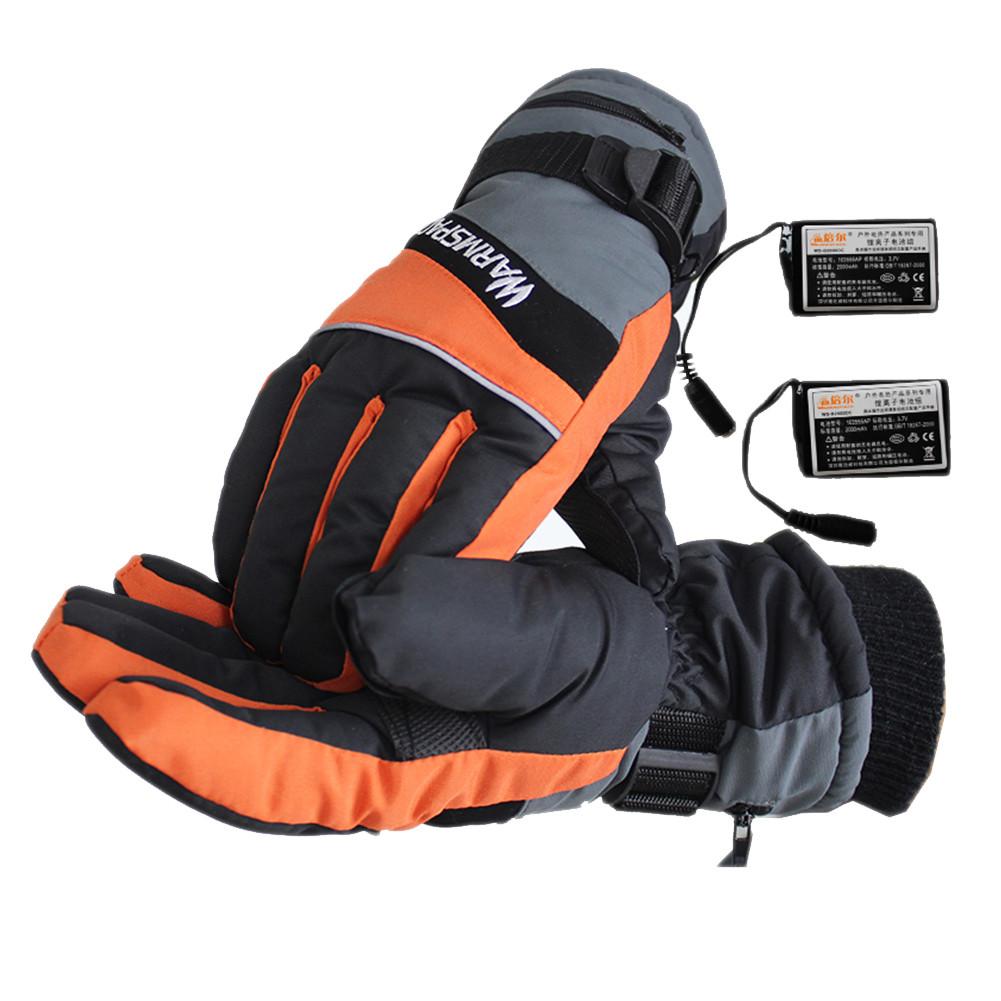 Winter Verwarmde Handschoenen USB Hand Warmer Elektrische Thermische Handschoenen Oplaadbare Batterij Verwarmde Handschoenen voor Fietsen Motorcycle Ski
