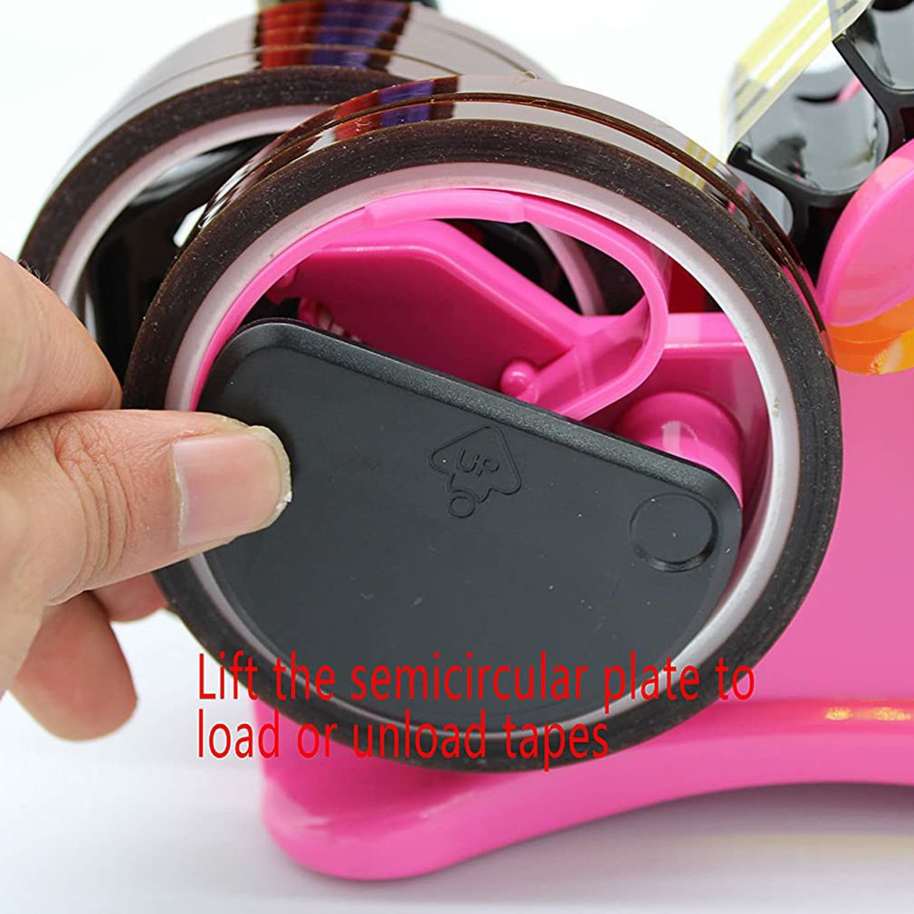 Semi-Automatic Tape Dispenser With 35Mm Fixed Length Tape Cutter Desktop Office Packaging Household Tools