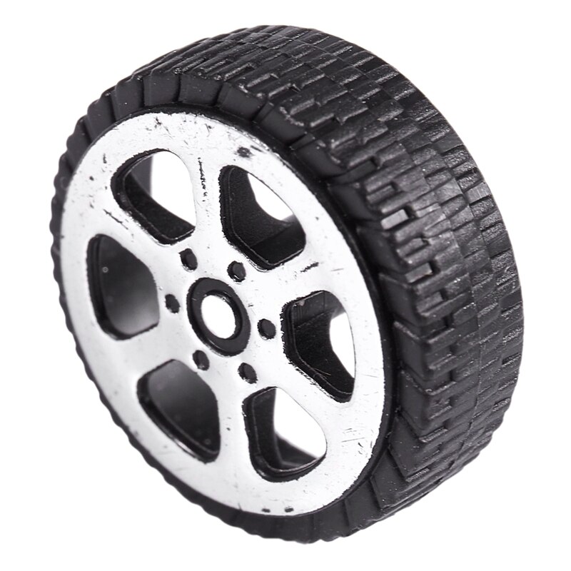 Plastrulle 2mm dia aksel bil lastbil model legetøj hjul 20 mmx 6mm 20 stk