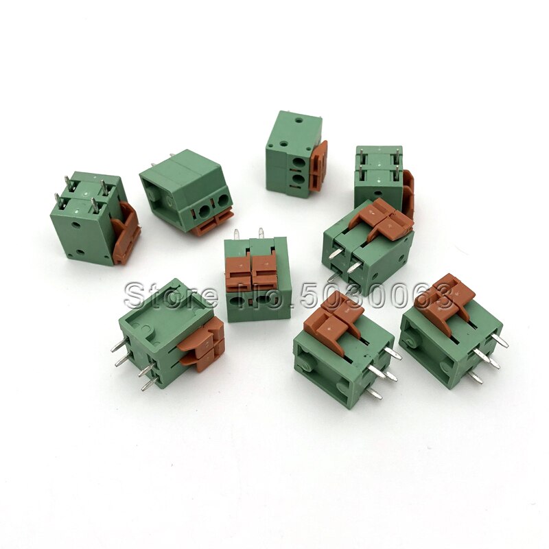 Borne de connexion pcb à double rangée Kf142v-5.08mm, type à ressort 5.08, sans vis, 10 pièces/lot