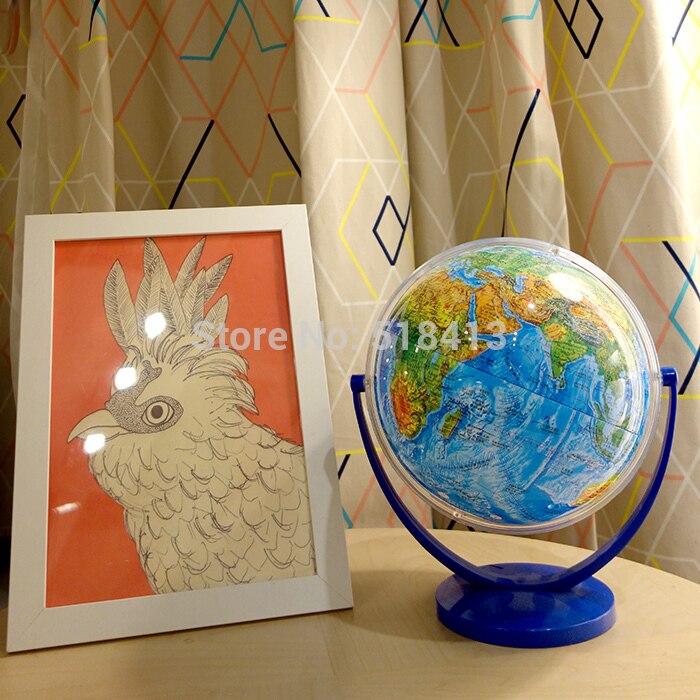 Aardbolhelling van de universele dia 20cm hd topografie districten in zowel engels als chinees aardbolhelling