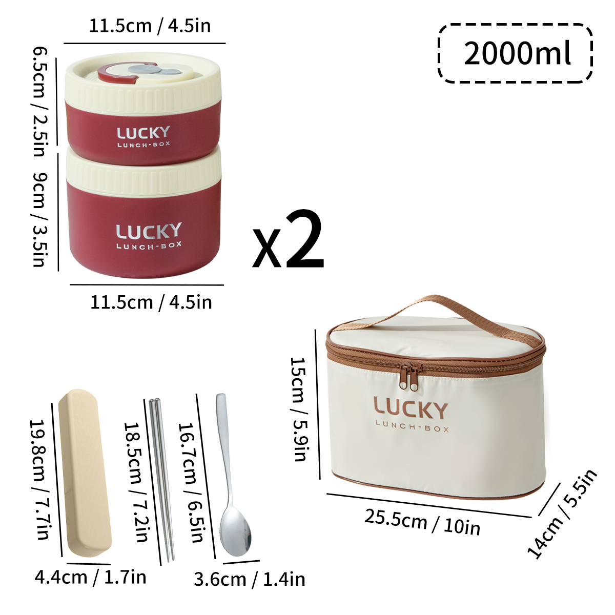 WORTHBUY Portable Insulated Lunch Box 304 Stainless Steel Bento Box With Cutlery&Thermal Bag Microwave Leak-proof Food Container: Blue