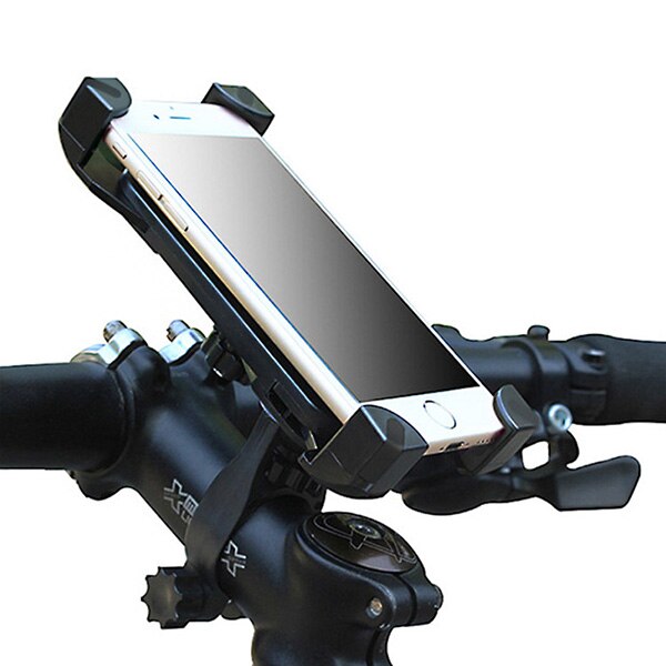 Bicycle Phone Holder Mobile Support Telephone Velo Scooter Motorcycle Phone Mount GPS Holder Bike Handlebar Clip Bracket Stand: Bicycle Black