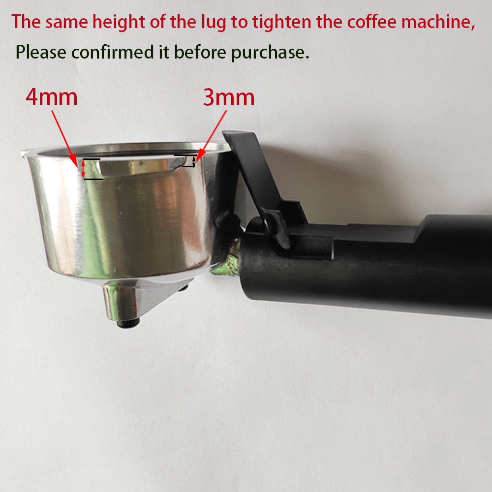 51mm Coffee Portafilter Filter With Pressure Basket for Homix Hibrew Oster Cecotec Phico Brayer br1101 Gypas Coffee Machine