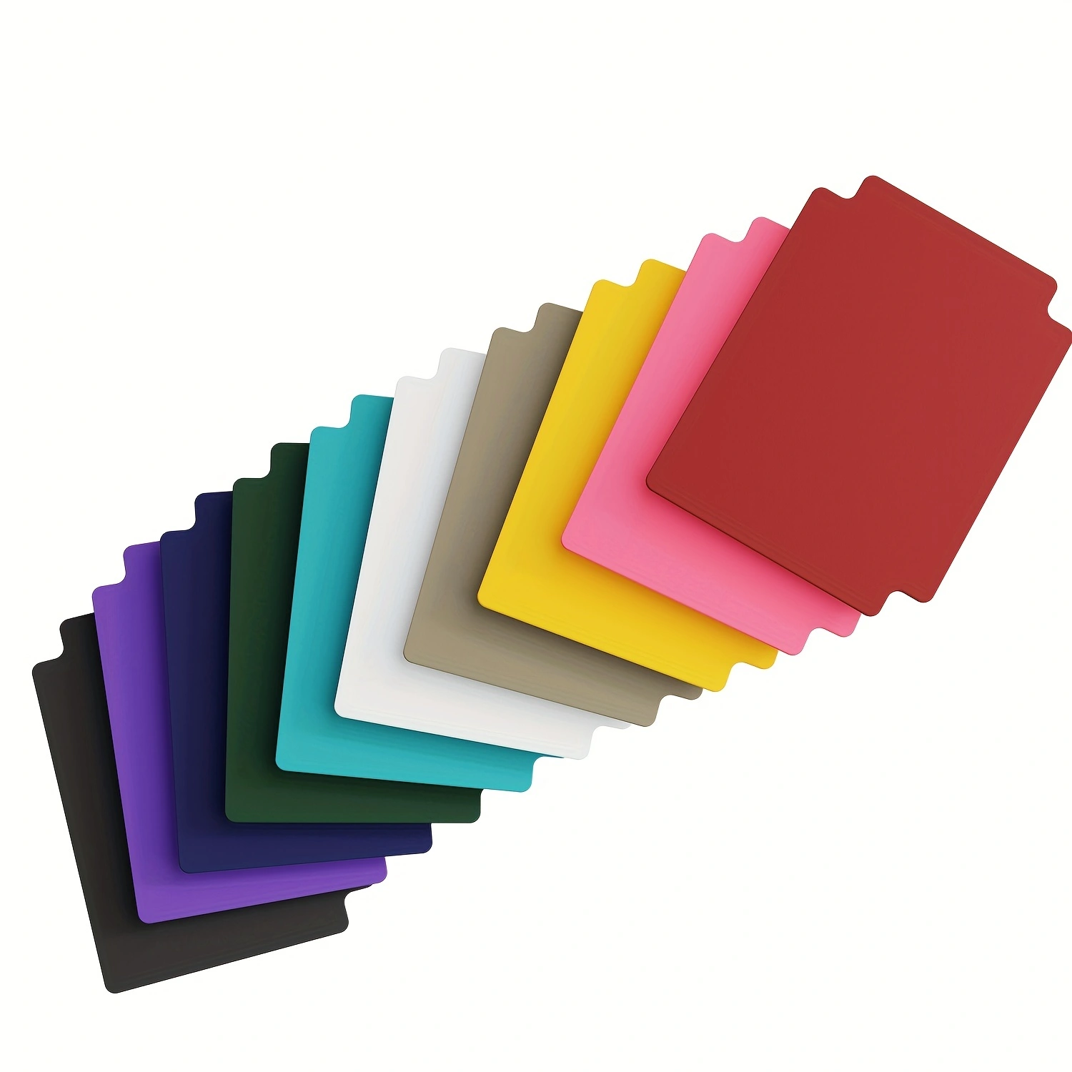 Ruilkaartverdelers voor opbergdoos, veelkleurige verdelers, 10-kleuren scheidingsteken met tabbladen, geschikt voor TCG 3,76 x 2,75 inch