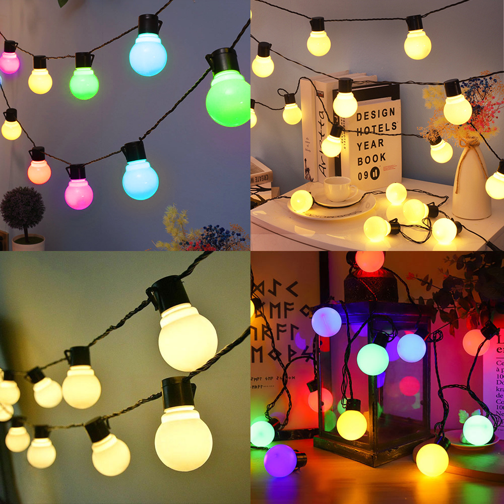 Solar Lights Outdoor Waterproof, LED Globe Solar String Lights Outdoor Solar Lights for Yard Balcony Patio Tree Canopy Party